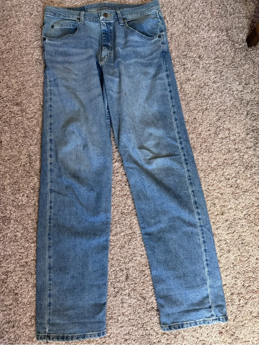 Wrangler Straight Leg Men's Blue Jeans